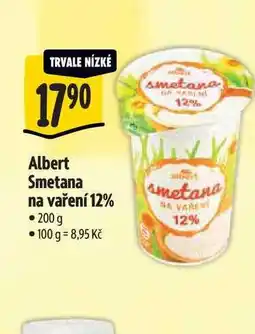 Albert Albert Smetana na vaření 12% 200 g nabídka