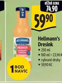Albert Hellmann's dresink 250ml, vybrané druhy nabídka