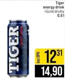 Jip Tiger energy drink nabídka