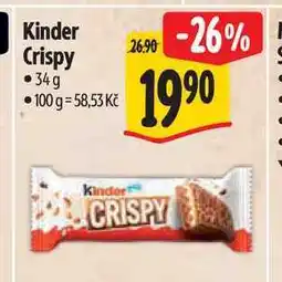 Albert Kinder Crispy 34g nabídka