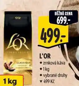 Albert L'OR CLASSIQU zrnková káva 1kg nabídka