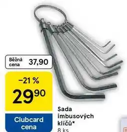 Tesco Sada imbusových klíčů, 8 ks nabídka