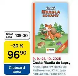 Tesco Česká říkadla do kapsy nabídka