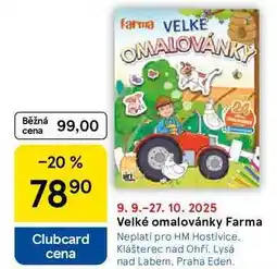 Tesco Velké omalovánky Farma nabídka