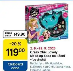 Tesco Crazy Chic Lovely Make up Sada na líčení, více druhů nabídka