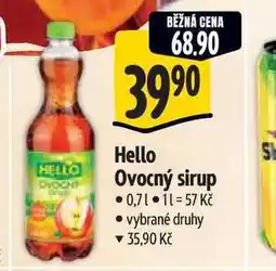 Albert Hello Ovocný sirup 0,7 l nabídka