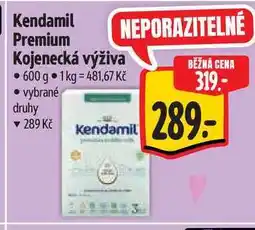 Albert Kendamil Premium Kojenecká výživa 600 g nabídka