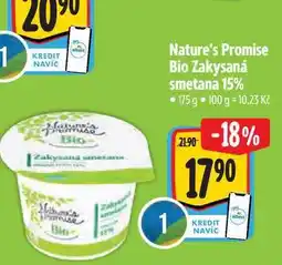 Albert Nature's Promise Bio Zakysaná smetana 15% 175 g nabídka