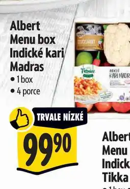 Albert Albert Menu box Indické kari Madras 1 box nabídka