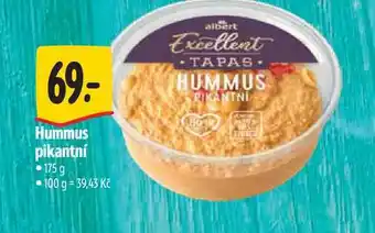 Albert Hummus pikantní 175 g nabídka
