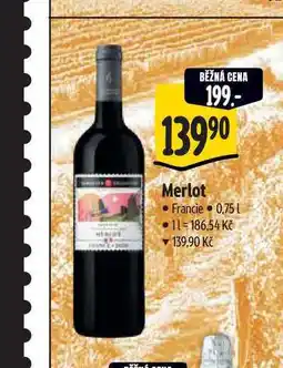 Albert Merlot 0,75 l nabídka