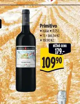 Albert Primitivo 0,75 l nabídka