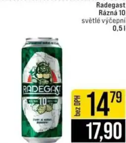 Jip Radegast Rázná 10 světlé výčepní nabídka