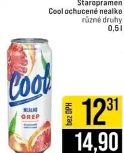 Jip Staropramen Cool ochucené nealko nabídka