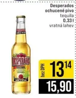 Jip Desperados ochucené pivo tequila nabídka