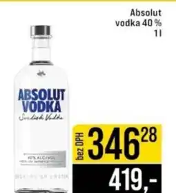 Jip Absolut vodka 40% nabídka
