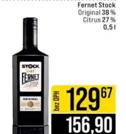Jip Fernet Stock Original 38% Citrus 27% nabídka