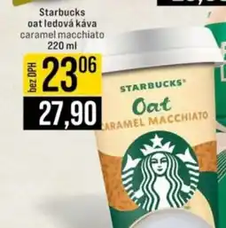 Jip Starbucks oat ledová káva caramel macchiato nabídka