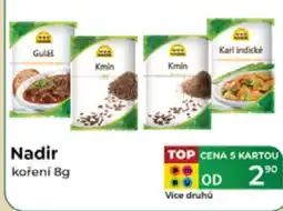 Tamda Foods Nadir koření nabídka