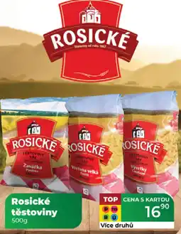 Tamda Foods Rosické těstoviny nabídka