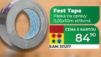 Tamda Foods Fest Tape Páska na opravy stříbrná nabídka