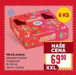 Billa Mrož ovoce jahoda/malina multipack 6x 50 ml nabídka
