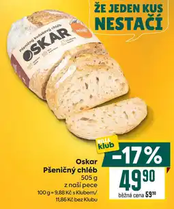 Billa Oskar Pšeničný chléb 505 g nabídka
