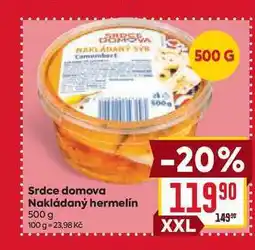 Billa Srdce domova Nakládaný hermelín 500 g nabídka