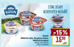 Billa Kunín Mléčná rýže 150g nabídka