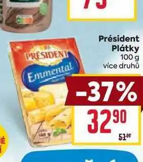 Billa Président Plátky 100 g nabídka