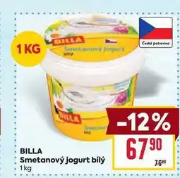 Billa BILLA Smetanový jogurt bílý 1 kg nabídka