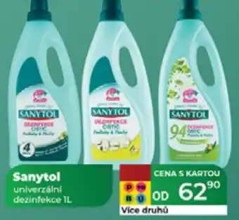 Tamda Foods Sanytol univerzální dezinfekce nabídka