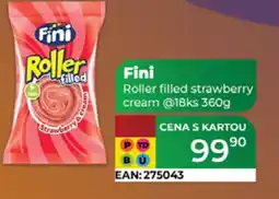 Tamda Foods Fini Roller filled strawberry cream nabídka