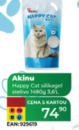 Tamda Foods Akinu Happy Cat silikagel stelivo nabídka