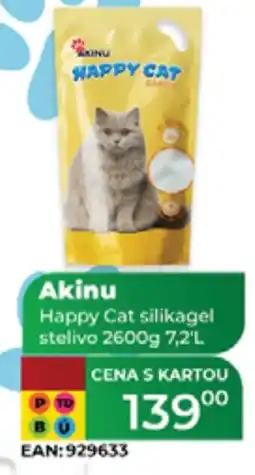 Tamda Foods Akinu Happy Cat silikagel stelivo nabídka