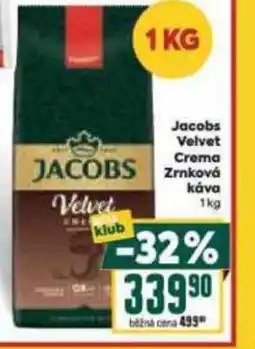 Billa Jacobs Velvet Crema Zrnková κάνα nabídka