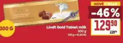 Billa Lindt Gold Tablet milk nabídka