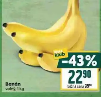 Billa Banán volný nabídka
