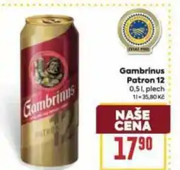 Billa Gambrinus Patron 12 nabídka