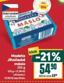 Billa Madeta Jihočeské másio nabídka