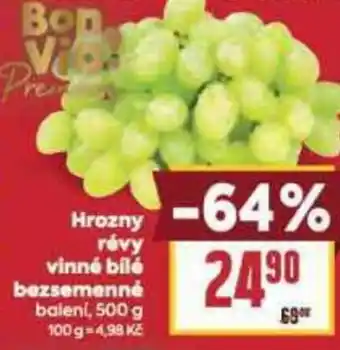 Billa Hrozny révy vinné bílé bezsemenné nabídka