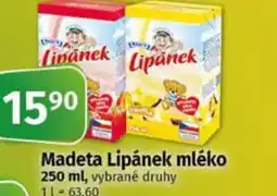 Coop Madeta Lipánek mléko nabídka