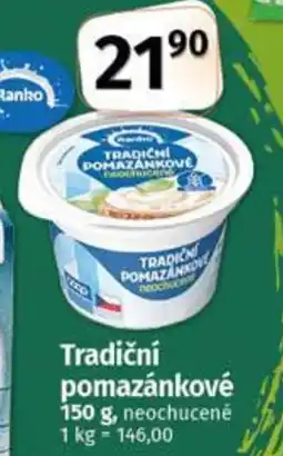 Coop Ranko Tradiční pomazánkové nabídka