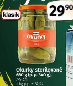 Coop Okurky sterilované nabídka