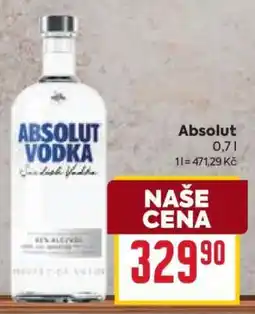 Billa Absolut Vodka nabídka