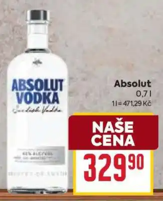 Billa Absolut Vodka nabídka