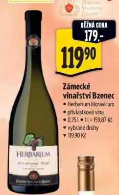 Albert Zámecké vinařství Bzenec nabídka