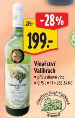 Albert Vinařství Valihrach nabídka