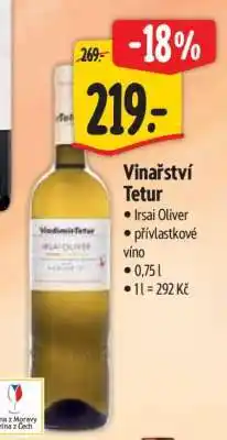 Albert Vinařství Tetur nabídka