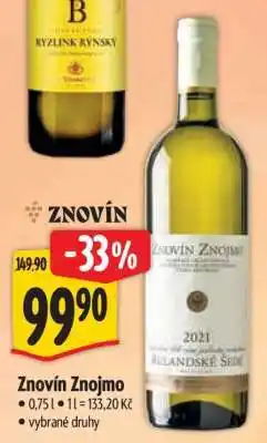 Albert Znovín Znojmo nabídka